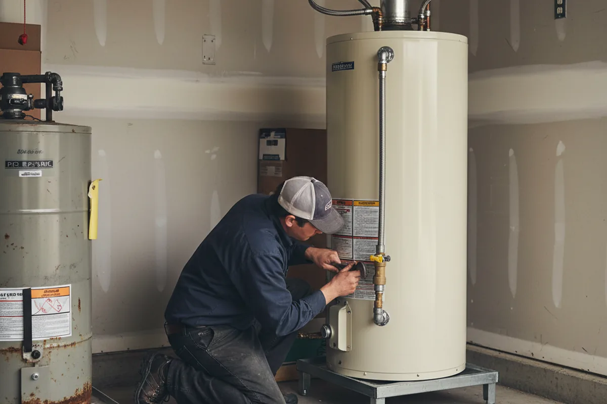 Water heater and shutoff valve replacement in Bargersville