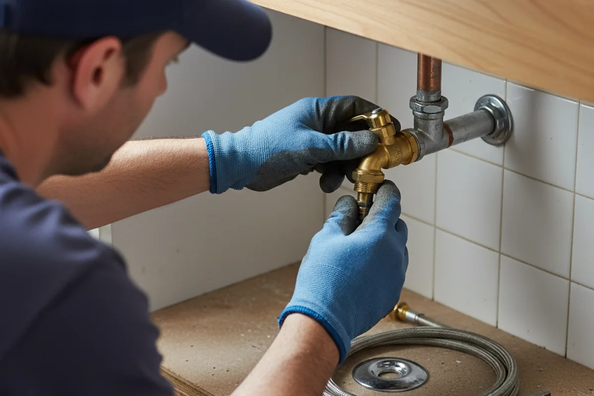 Shutoff valve and fitting work during Faucet and Fixture Repair in Bargersville